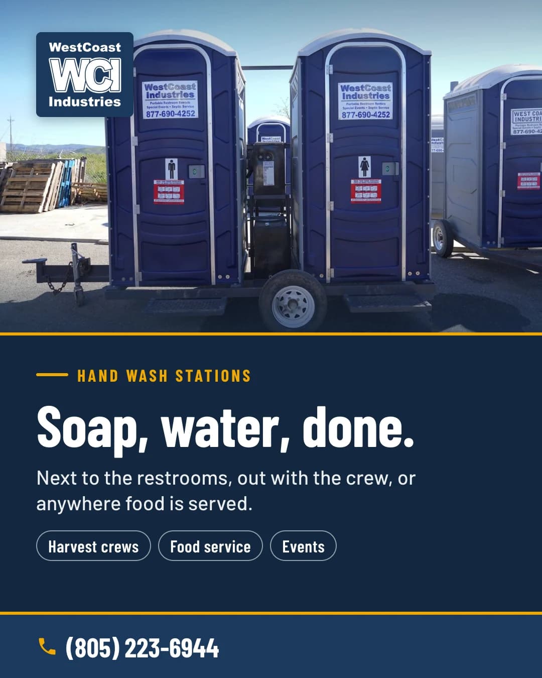 Soap, water, done.